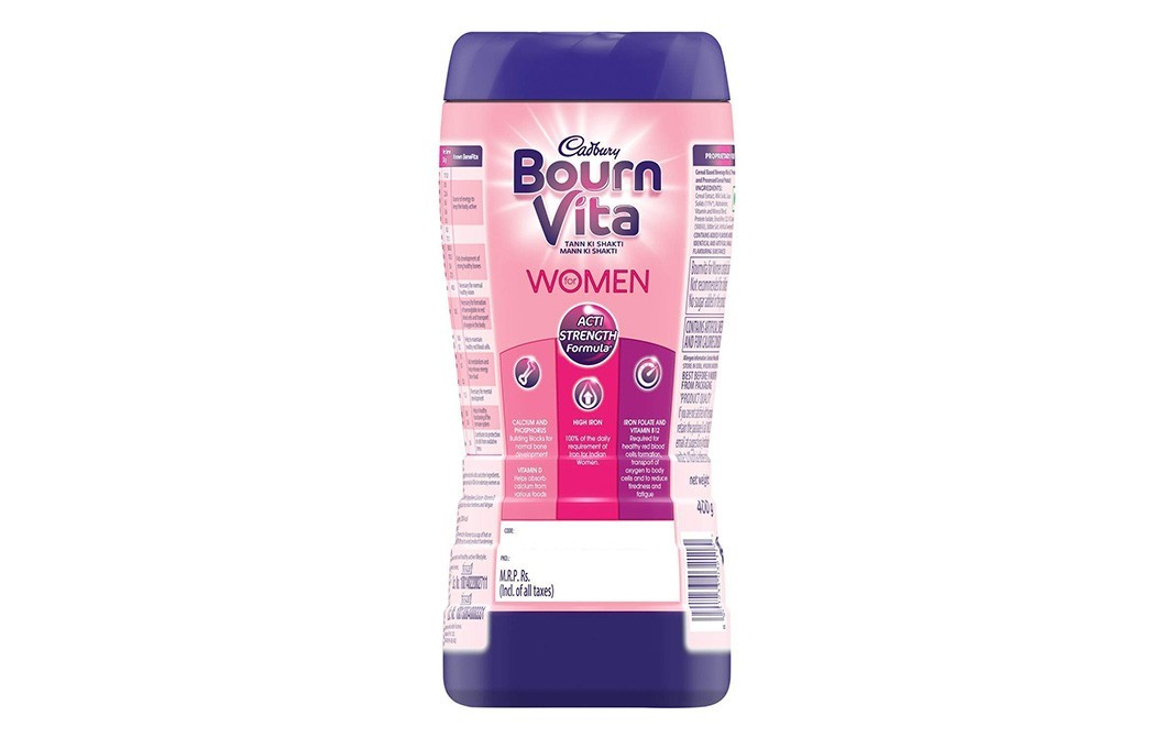Cadbury Bournvita Women Health Drink    Plastic Jar  400 grams
